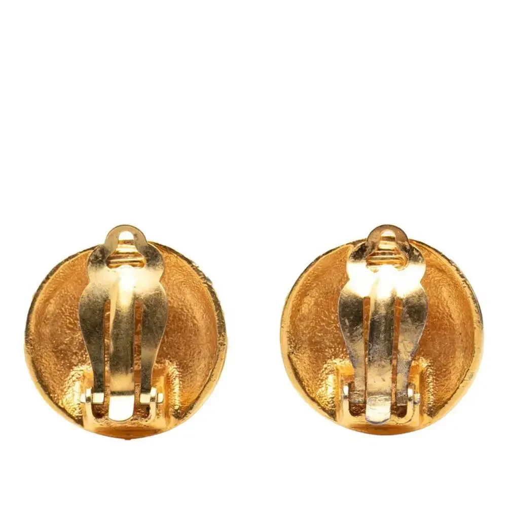 Chanel Cc Logo Clip-On Earrings Metal #246686C68B - Picture 2 of 6